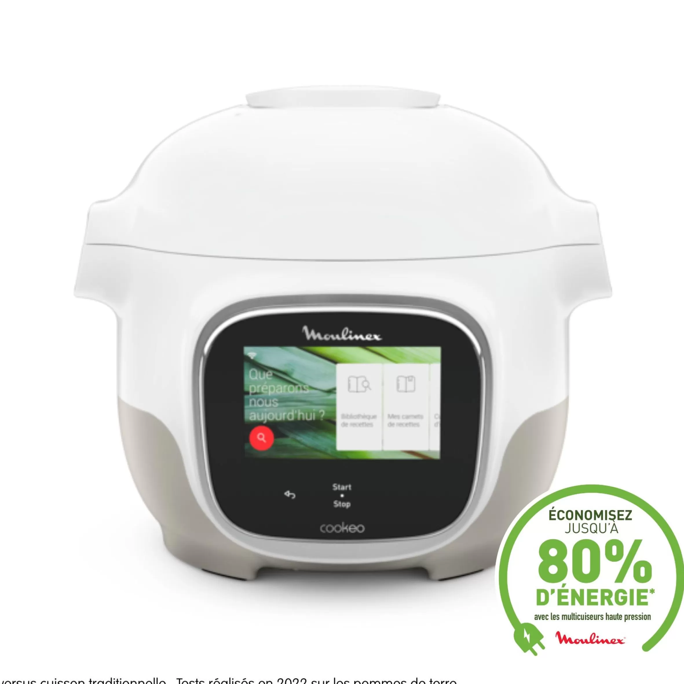 Cookeo Touch Mini, Multicuiseur Connecte, 3L (2 Pers.), Ecran Tactile-Moulinex Sale