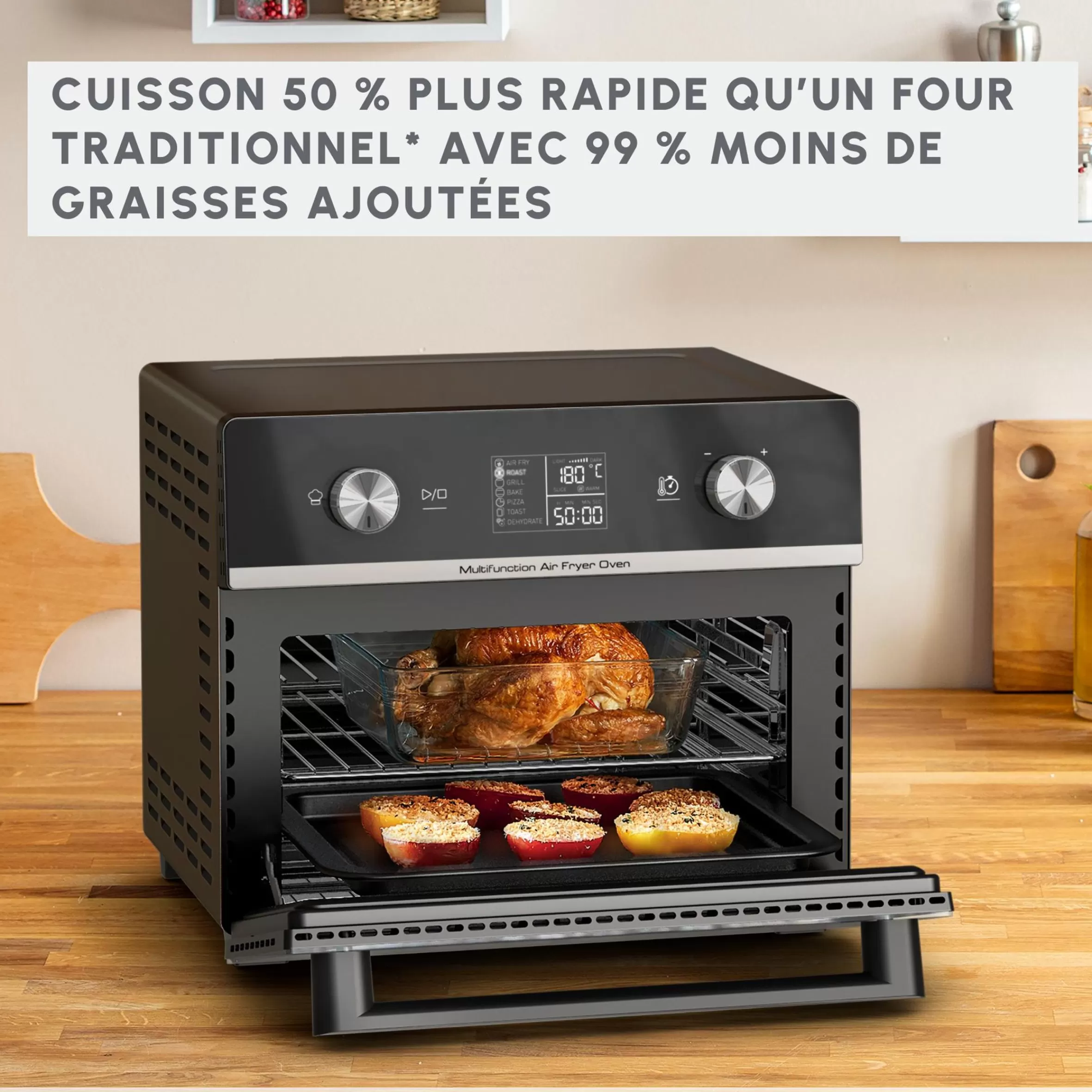 Easy Fry, Friteuse A Air, 20 L, Air Fryer, 10 Programmes-Moulinex Best