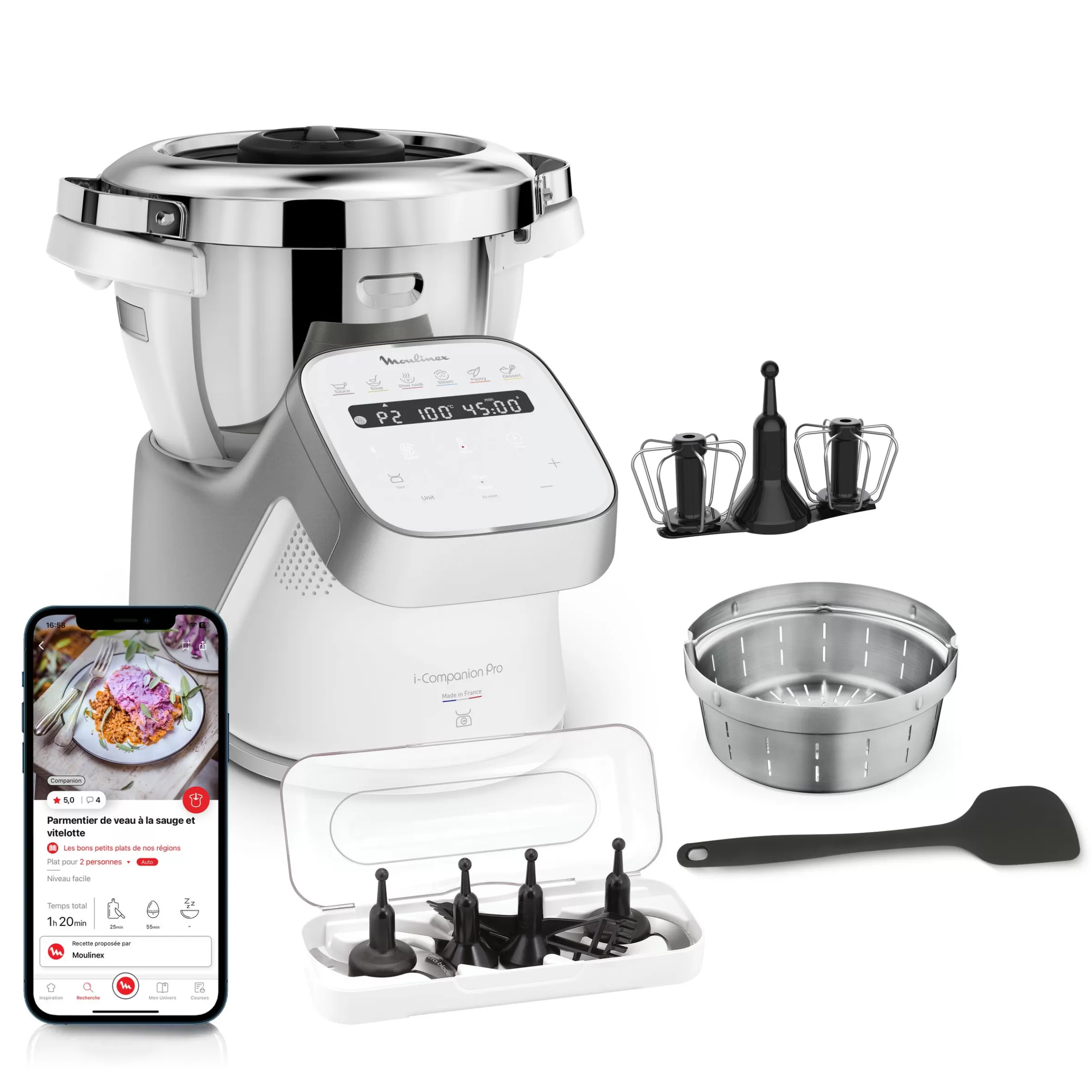 I-Companion Pro Robot Cuiseur Multifonction Connecte-Moulinex Discount